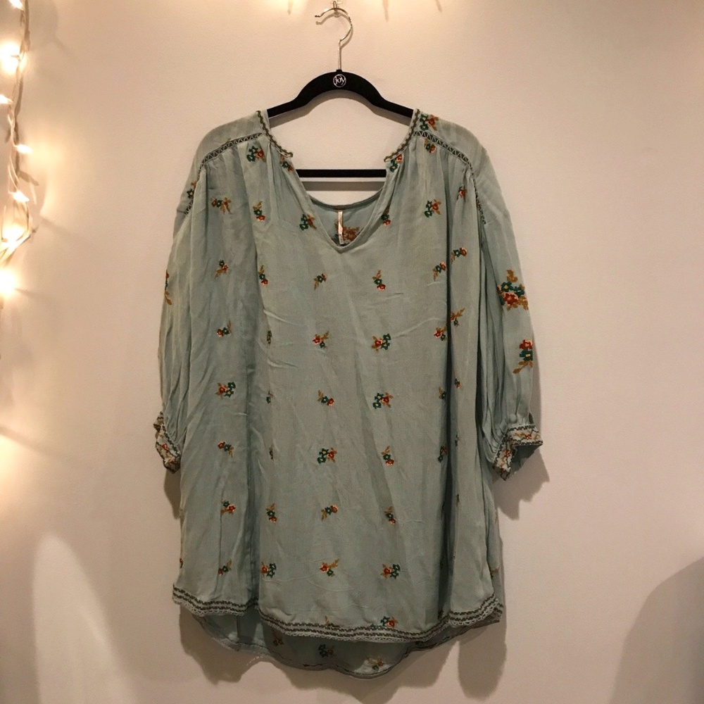 Quarter Sleeve Floral Dress